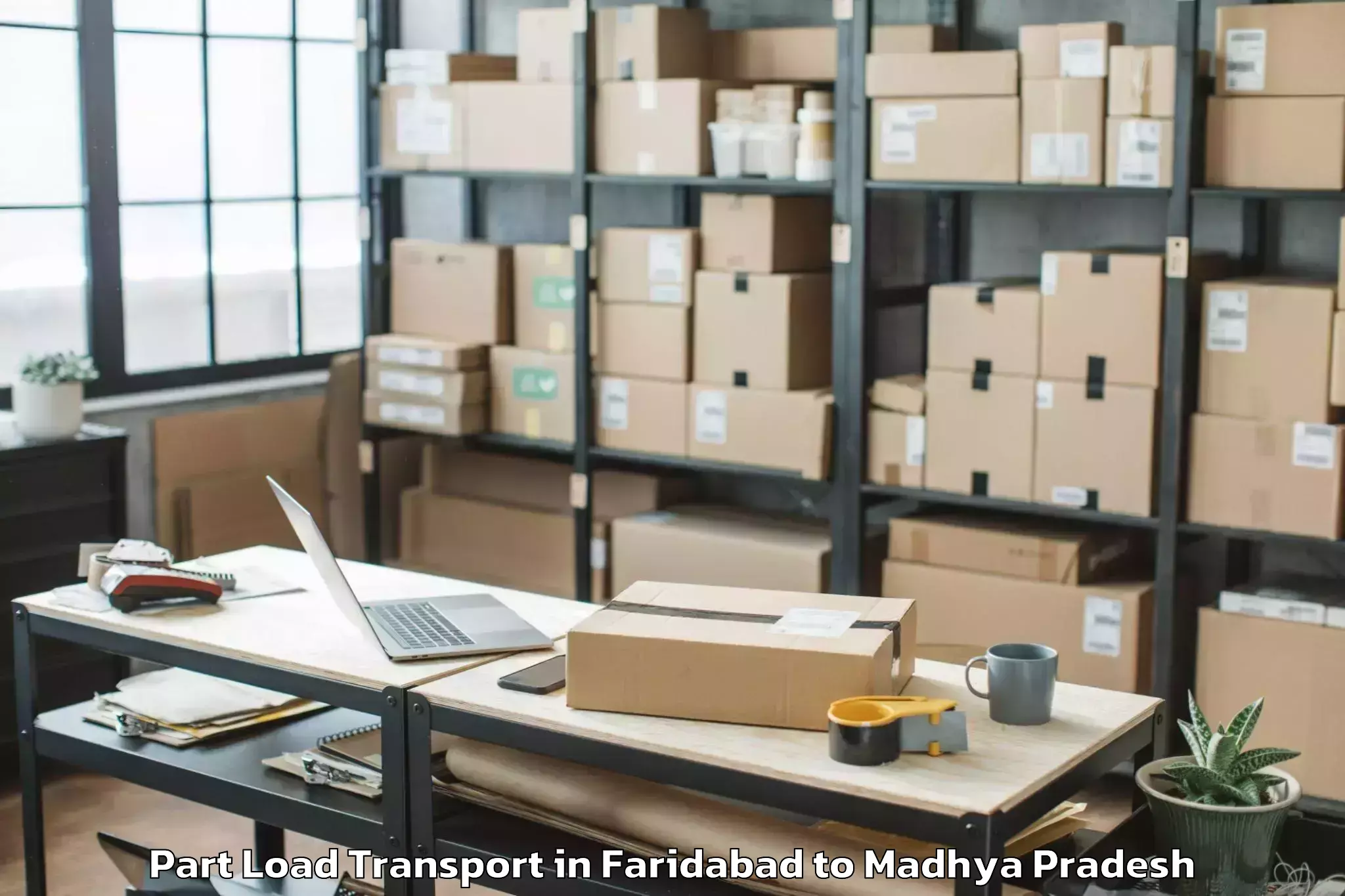 Book Your Faridabad to Rkdf University Bhopal Part Load Transport Today